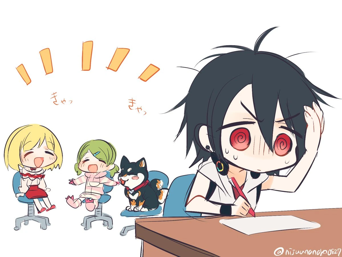 Aki, Kakeru, Kazaki, and Shiba<br>by Ninahachi