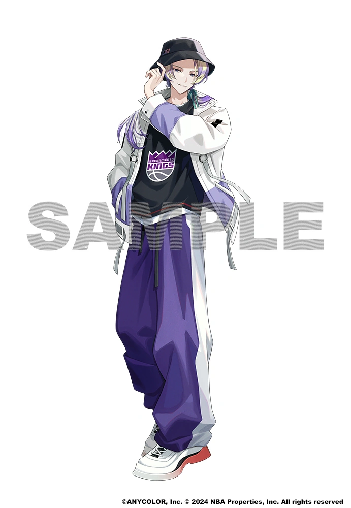 NBA x NIJISANJI Collaboration Illustration by Hinatsu
