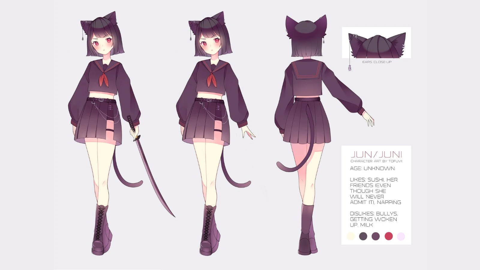 Juninya's 2D Model concept (art by tofuviiart)