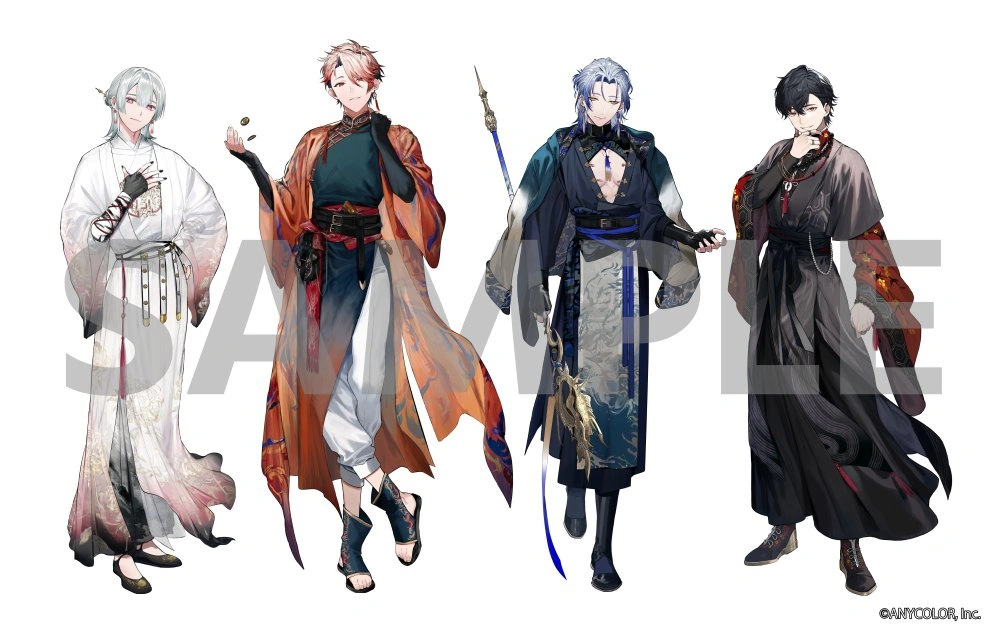 NIJISANJI Chūka Emaki Goods Illustration by Bodax