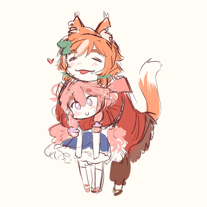 [https://twitter.com/MozumiPichi/status/1662445439218491400 Spica hugged by Mozzu, art by Mozzu]