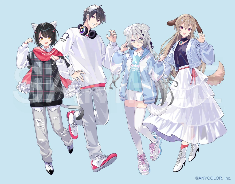 NIJISANJI Wan-nyan Days Illustration by Tobi