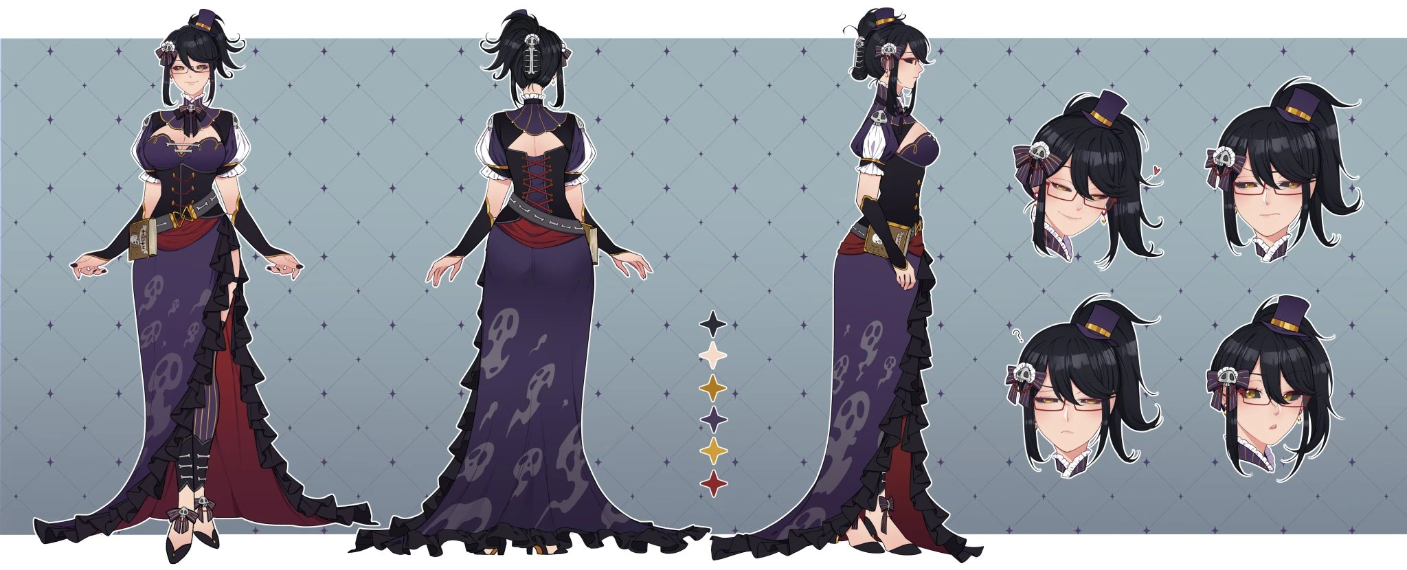 Elle's base model reference sheet by KUZERI3