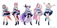 holoX hololive 5th fes. Capture the Moment Illustration by Matsuo Shogo