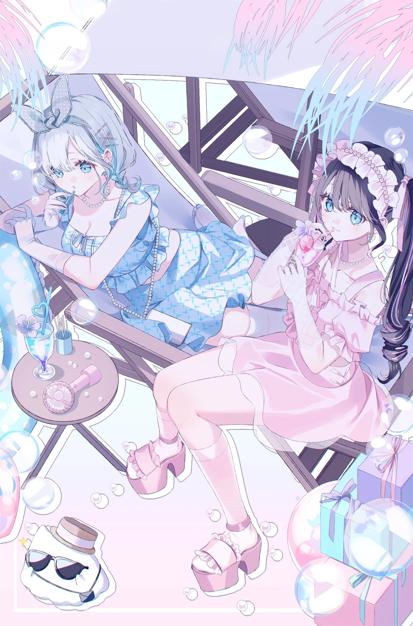 Kaga Sisters by [https://x.com/z3_cut/status/1816475386416701569 Misumi]