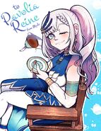 Drawing of Pavolia Reine as a gift for Anime Boston's Hololive Meet project.