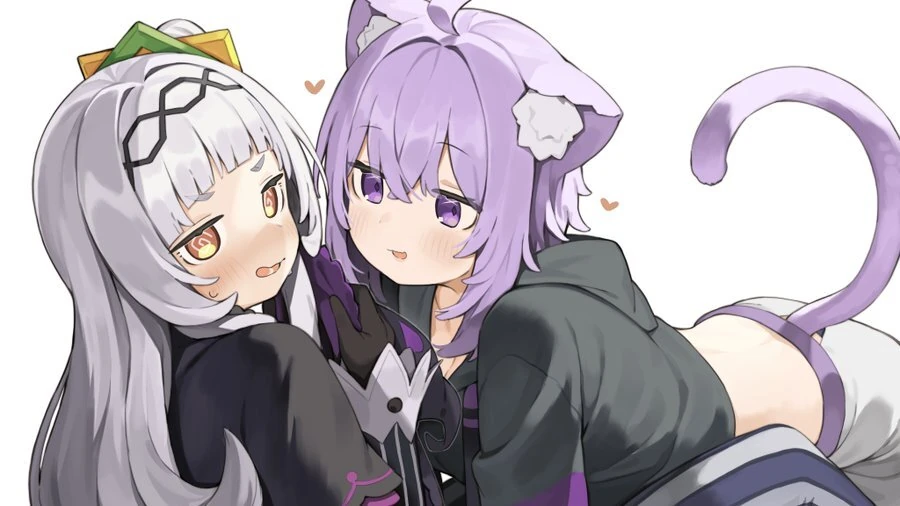 Murasaki Shion and Nekomata Okayu by Ceramic06
