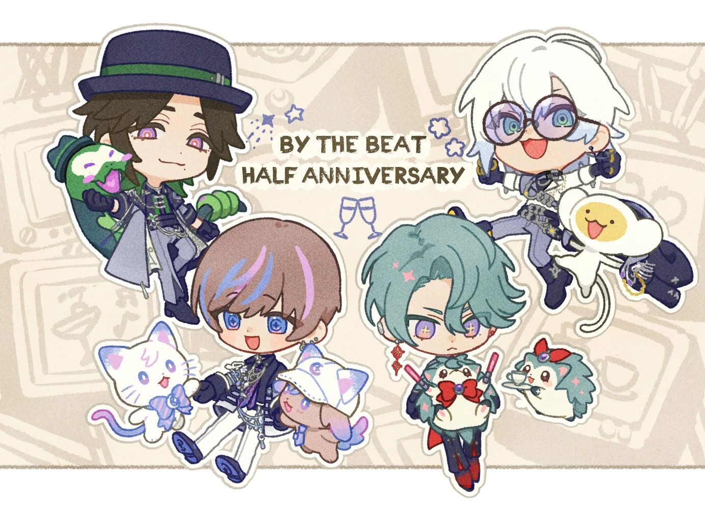 By The Beat Six Month Anniversary Illustration by saino