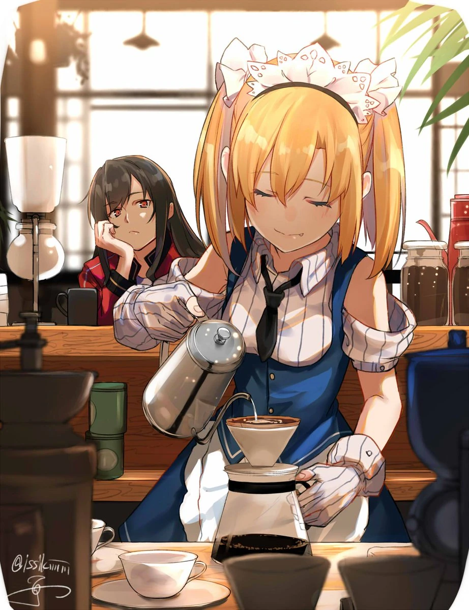 Kotohara Hinari and Nyaki-ko by Issiki