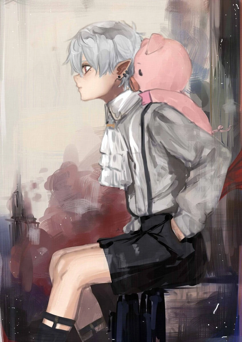 Kuzuha and Buta by Issiki
