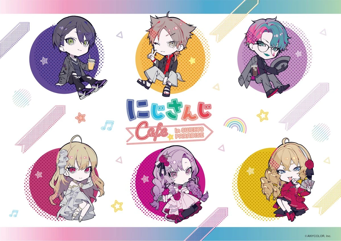 NIJISANJI Cafe in Sweets Paradise Collaboration