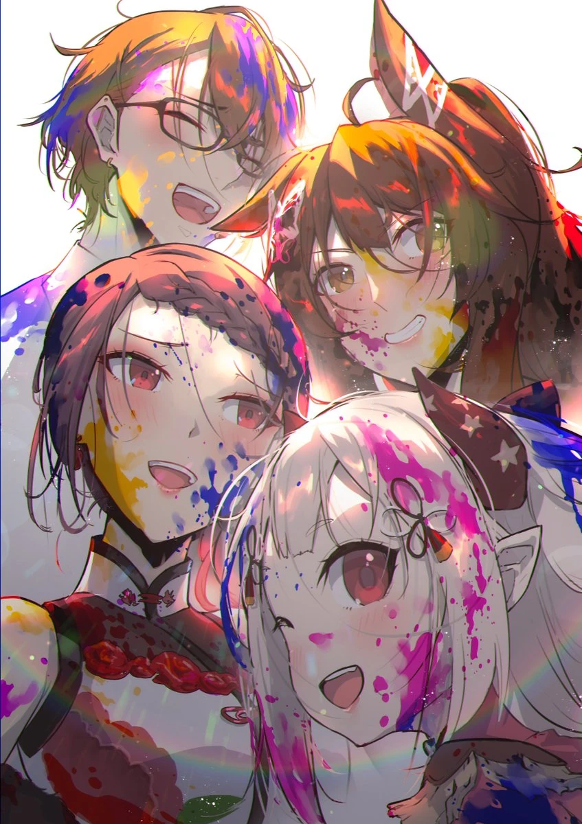Team 321 NIJISANJI Splatoon Tournament 2020 Illustration<br>by KURI