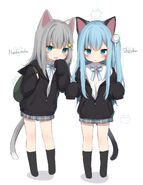 Tiny Nachoneko and Shizuku