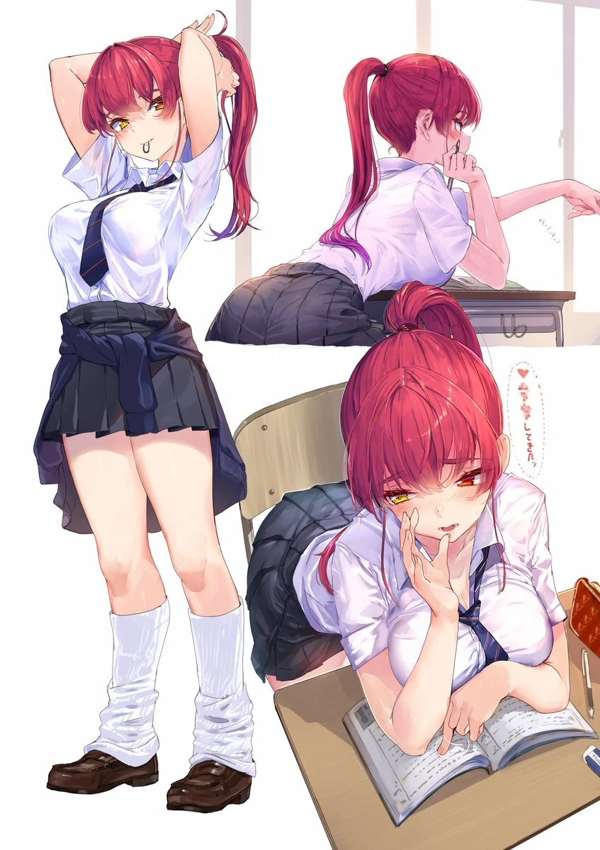 Marine in Student Uniform<br>by Akasa Ai