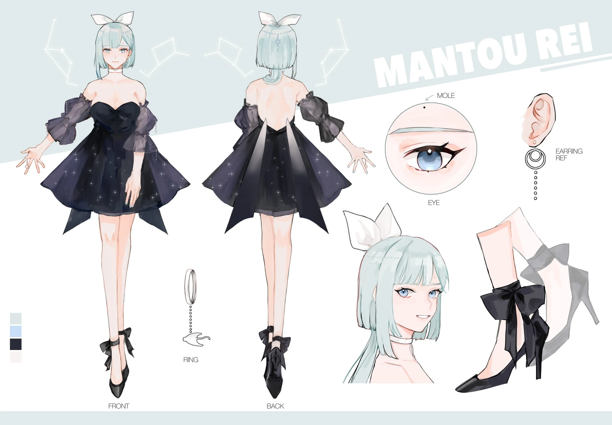 Original model reference sheet by @ieoniq