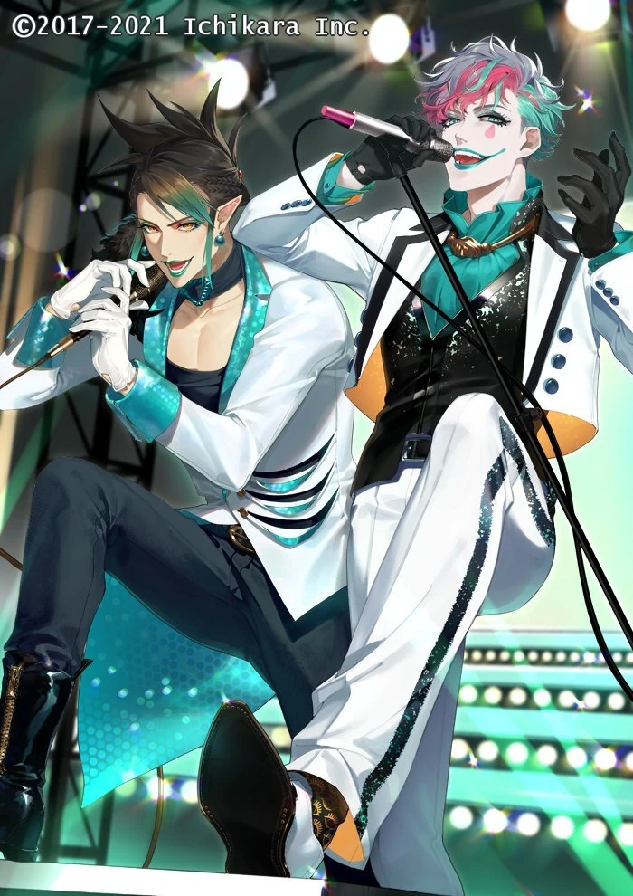 NIJISANJI DMM Scratch Green Rouge Illustration<br>by KiKi
