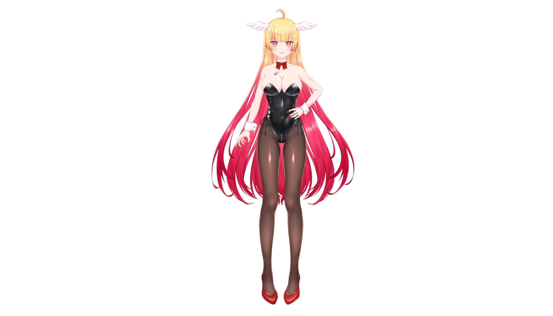 3rd Outfit, Straight hairstyle.