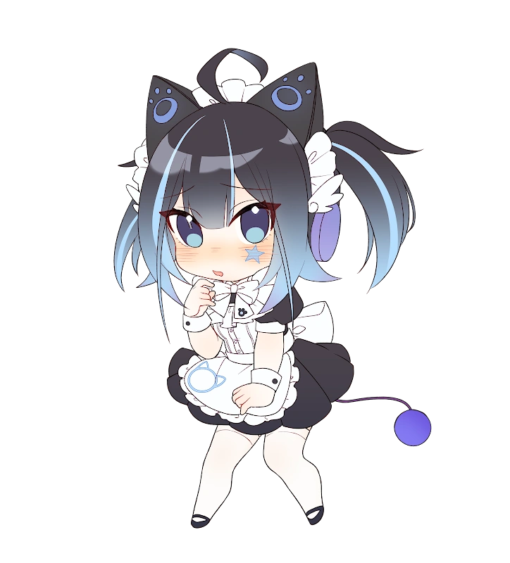 Tiny Cyan maid