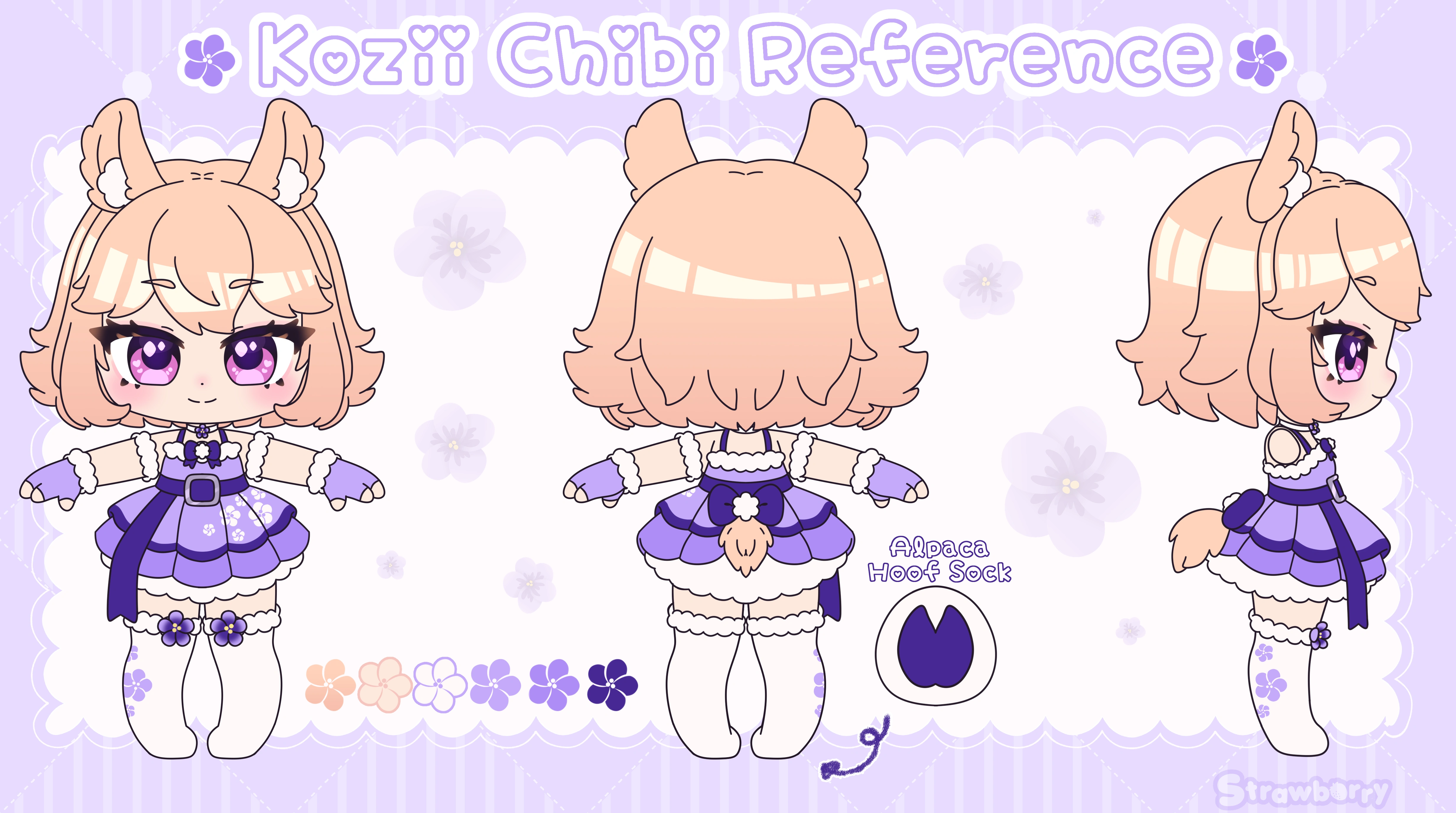KoziiChu Chibi Reference - By StrawbVT (Strawberry)
