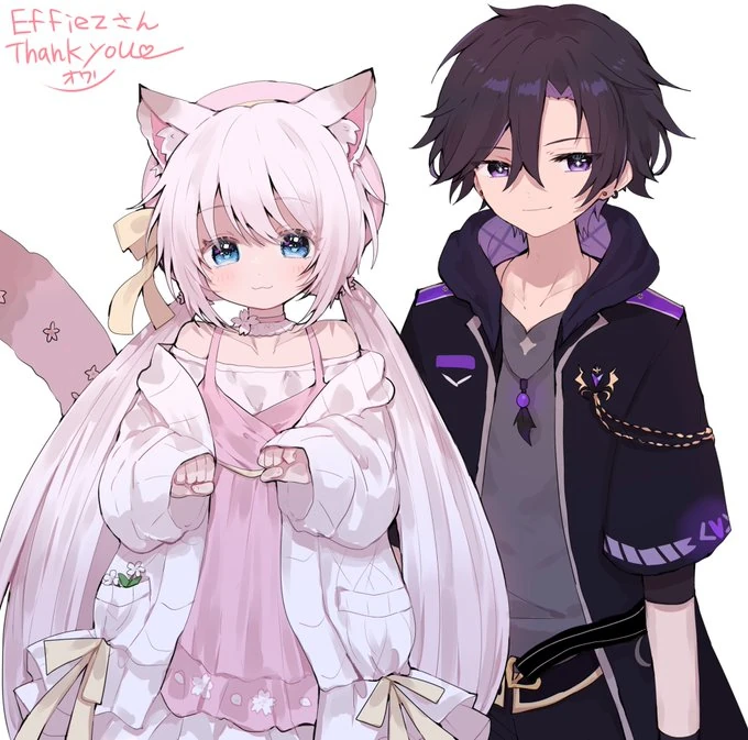 Effie with her Friend Vince by @riiit44