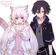 Effie with her Friend Vince by @riiit44