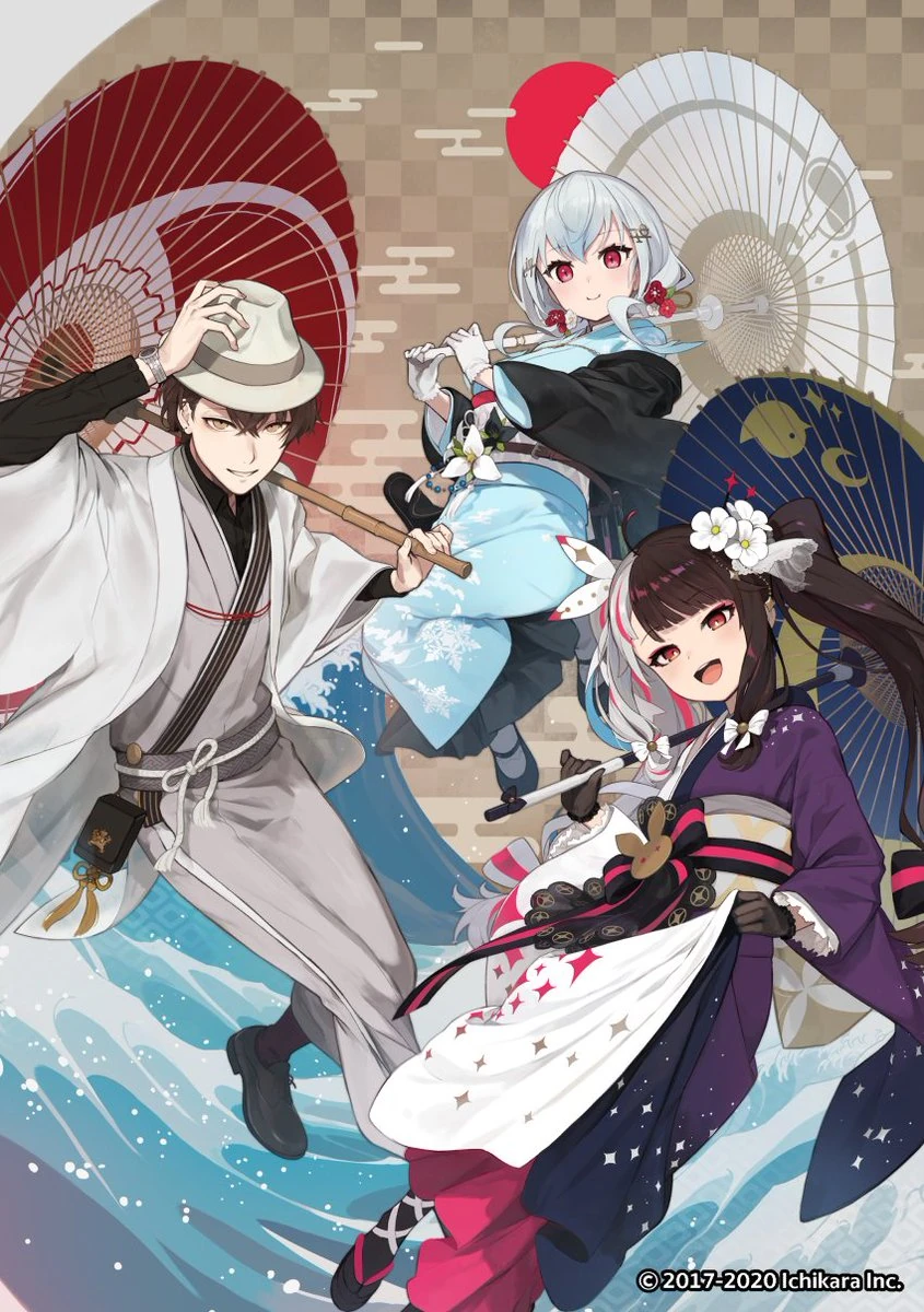 Kyo to Aki no NIJISANJI ~Kyo wa Sumeshi~ Illustration by Iwato