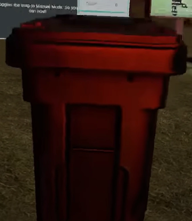 Snuffy is a red bin