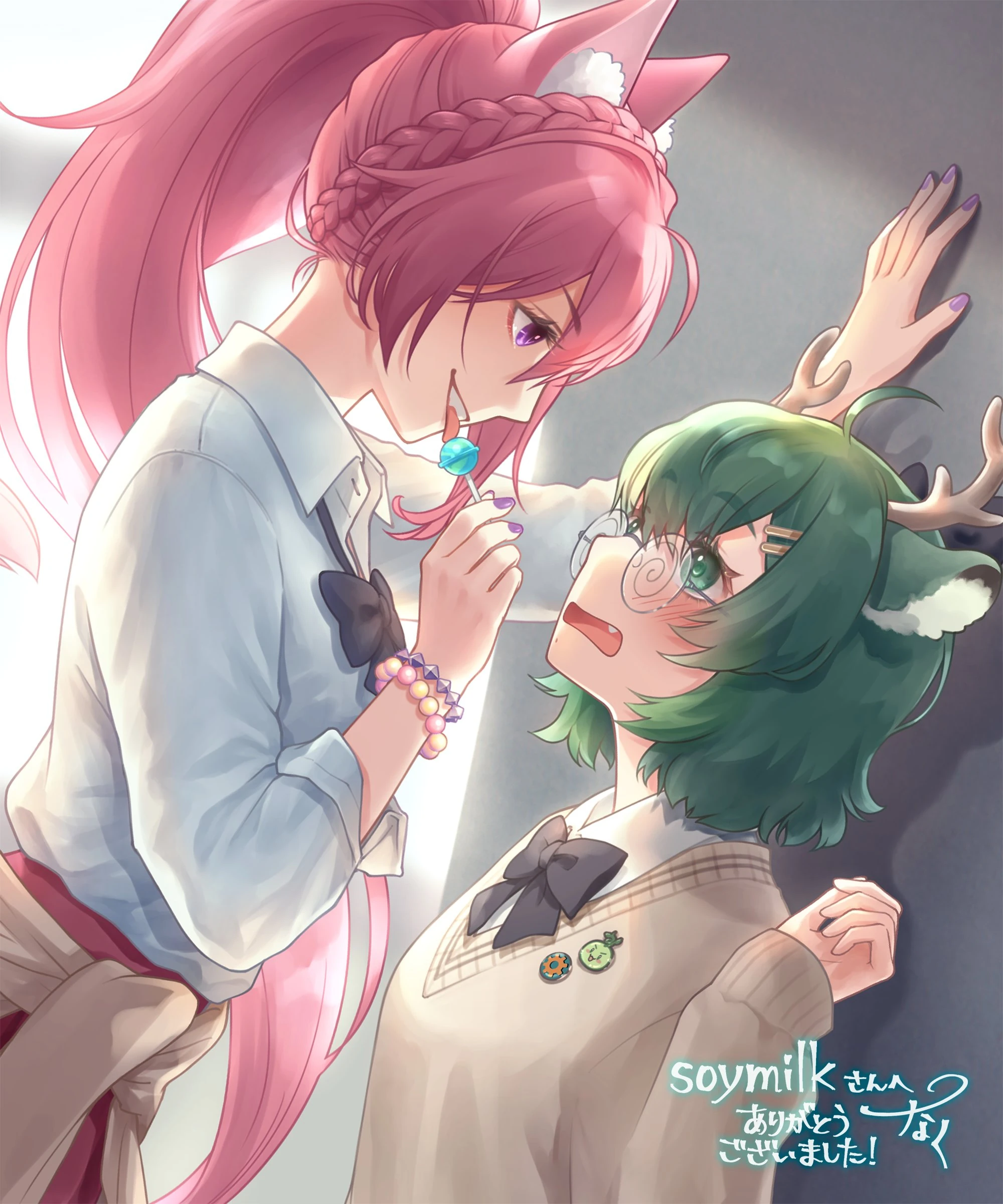 Mei & [[Soymilk]] yuri by [https://x.com/soymilktm/status/1948412869743415501 @nkn_naku]