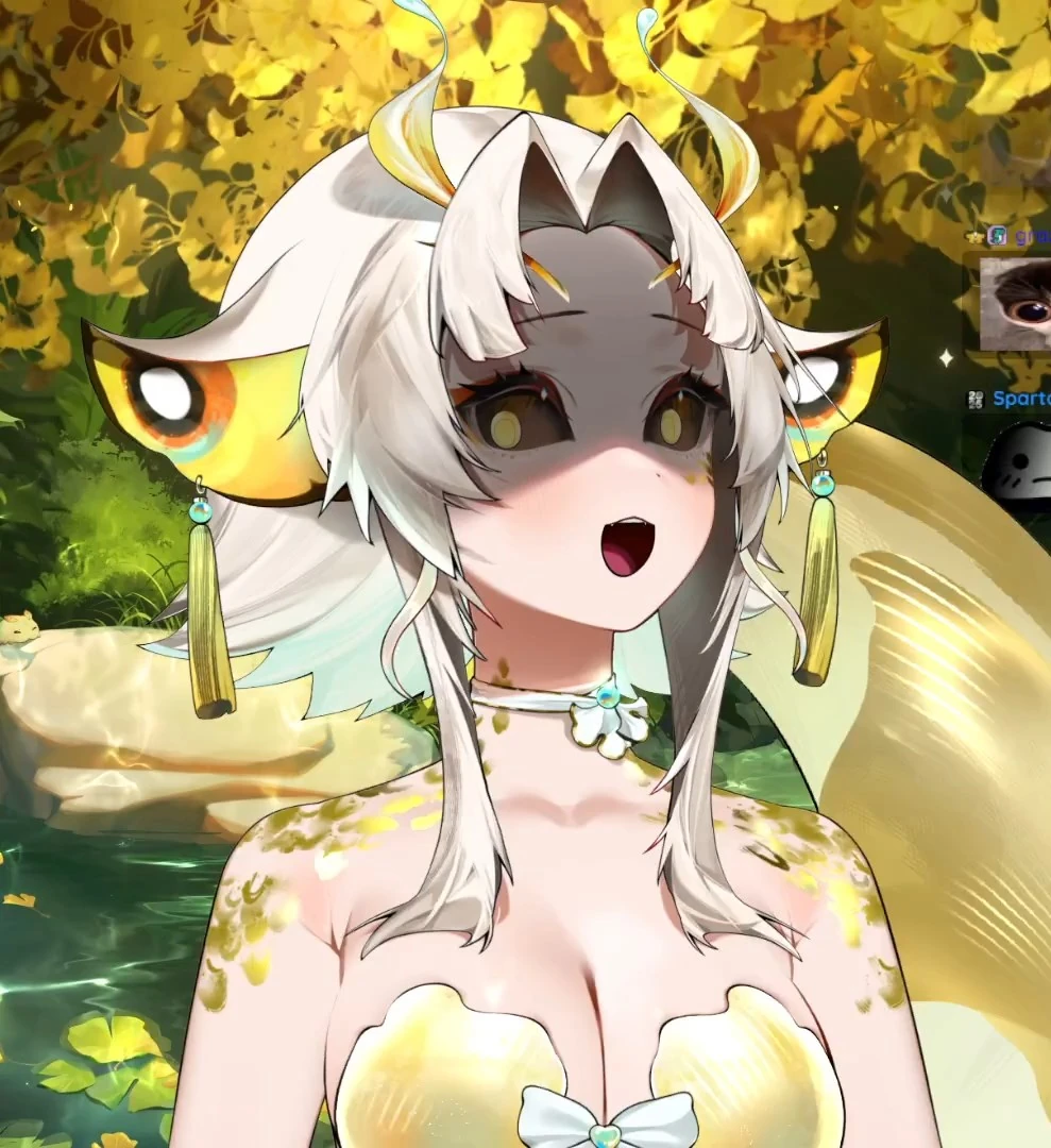 Yuzu Ginkgo Mermoth Dark Sclera and Shadowed Face