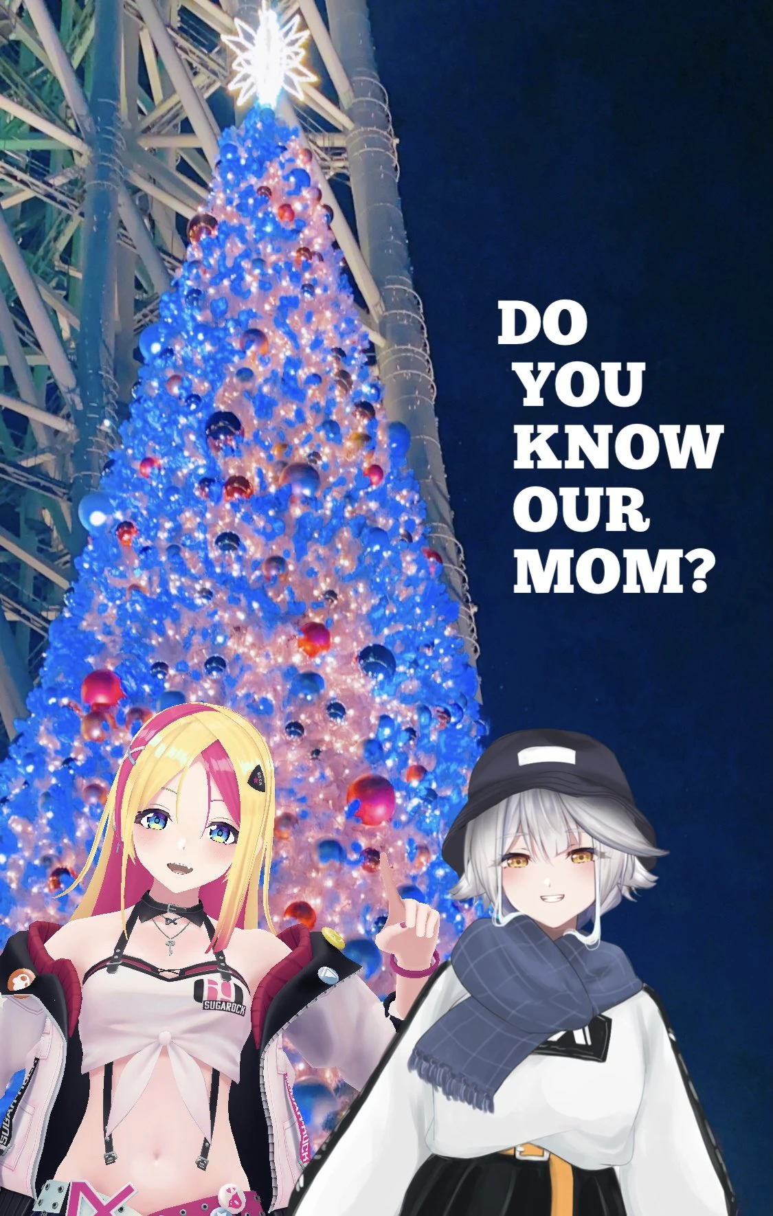 wearing casual winter clothes, together with Sugar Rock