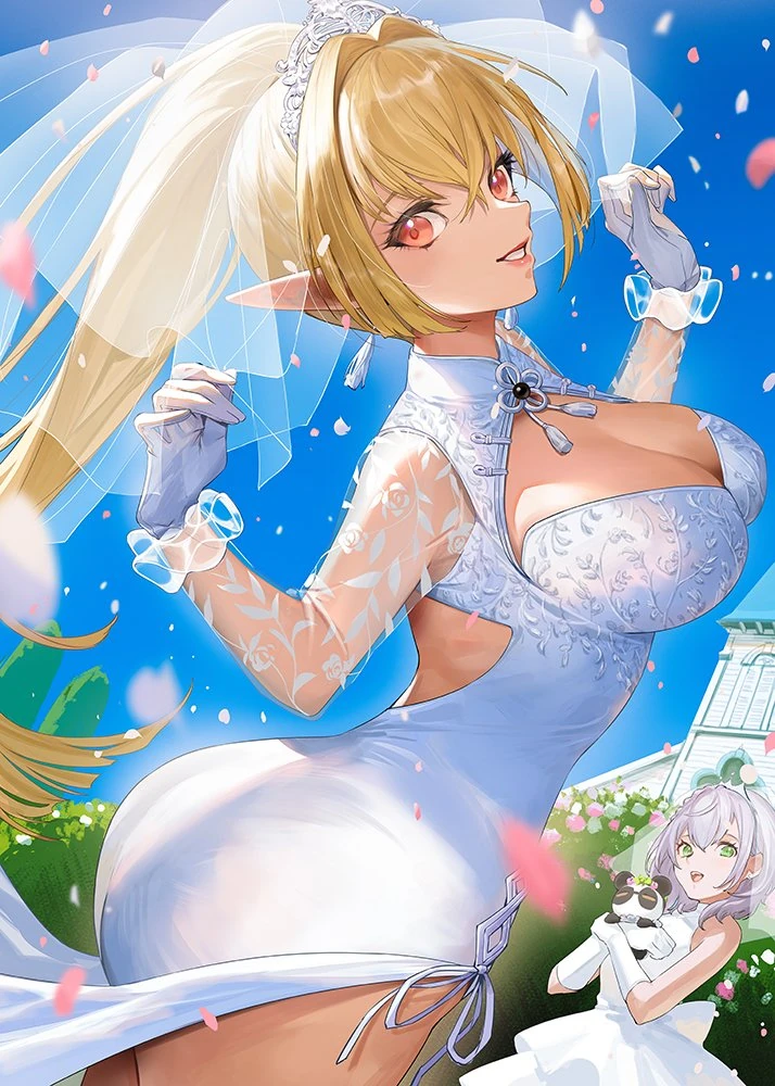 JUNE BRIDE Joint Magazine Contribution Illustration<br>by ekao