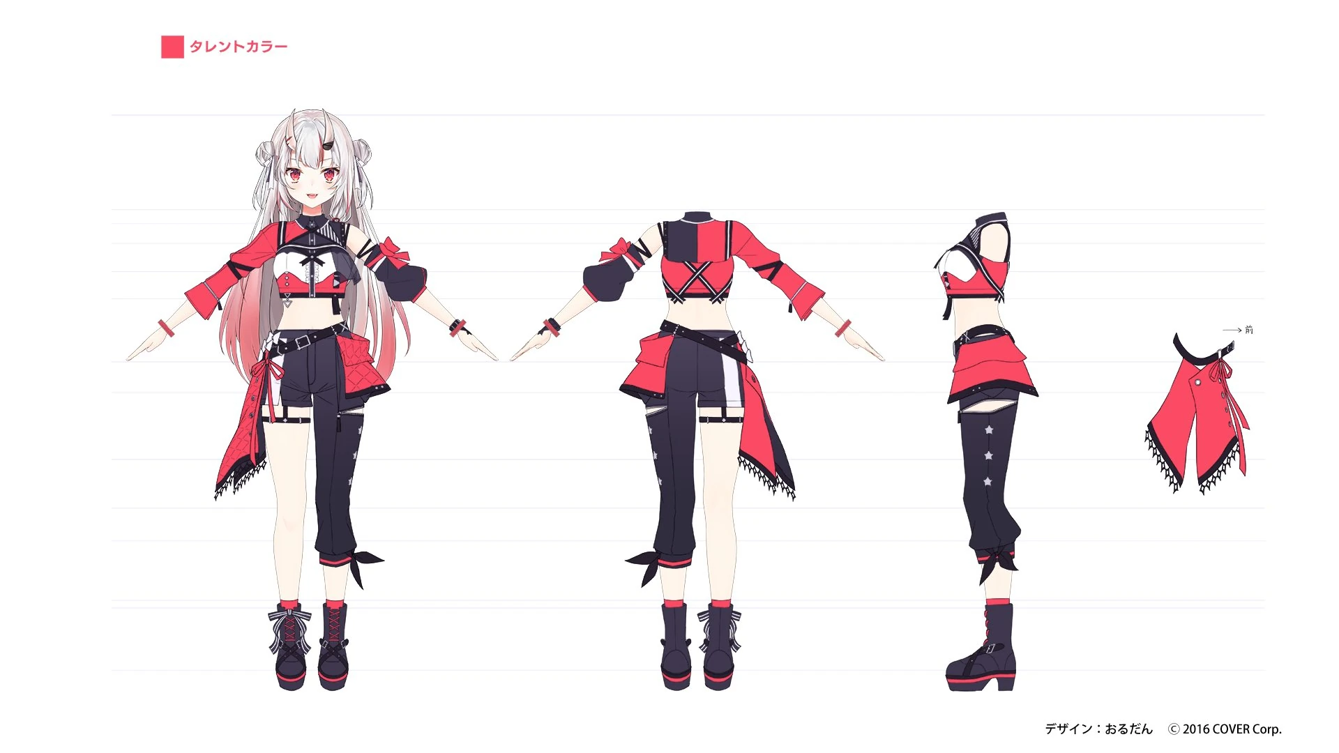 hololive 6th fes. Color Rise Harmony 3D Idol Costume Concept Illustration by Ordan