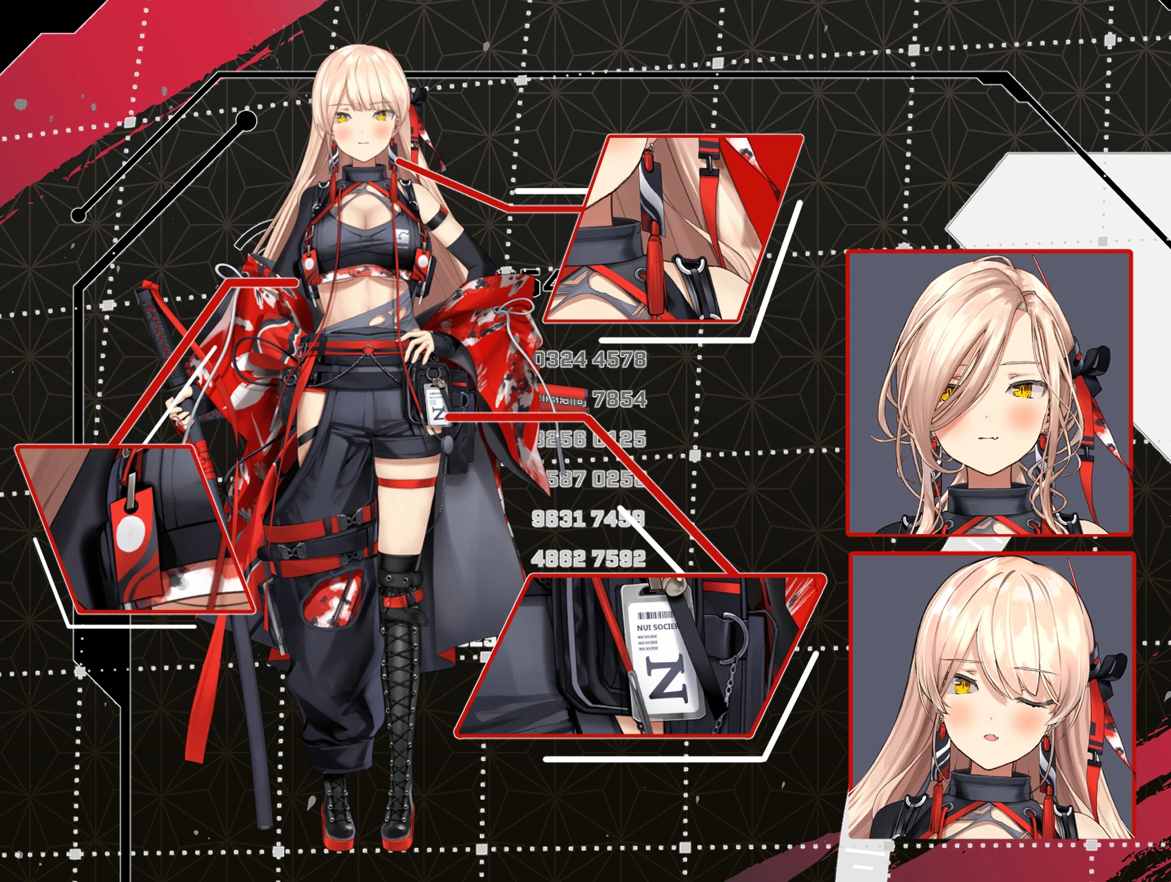 Japanese Cyber Swordsman Outfit 1