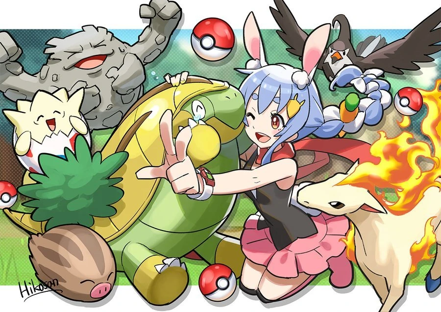 Pokemon Brilliant Diamond Illustration<br>by Hikosan