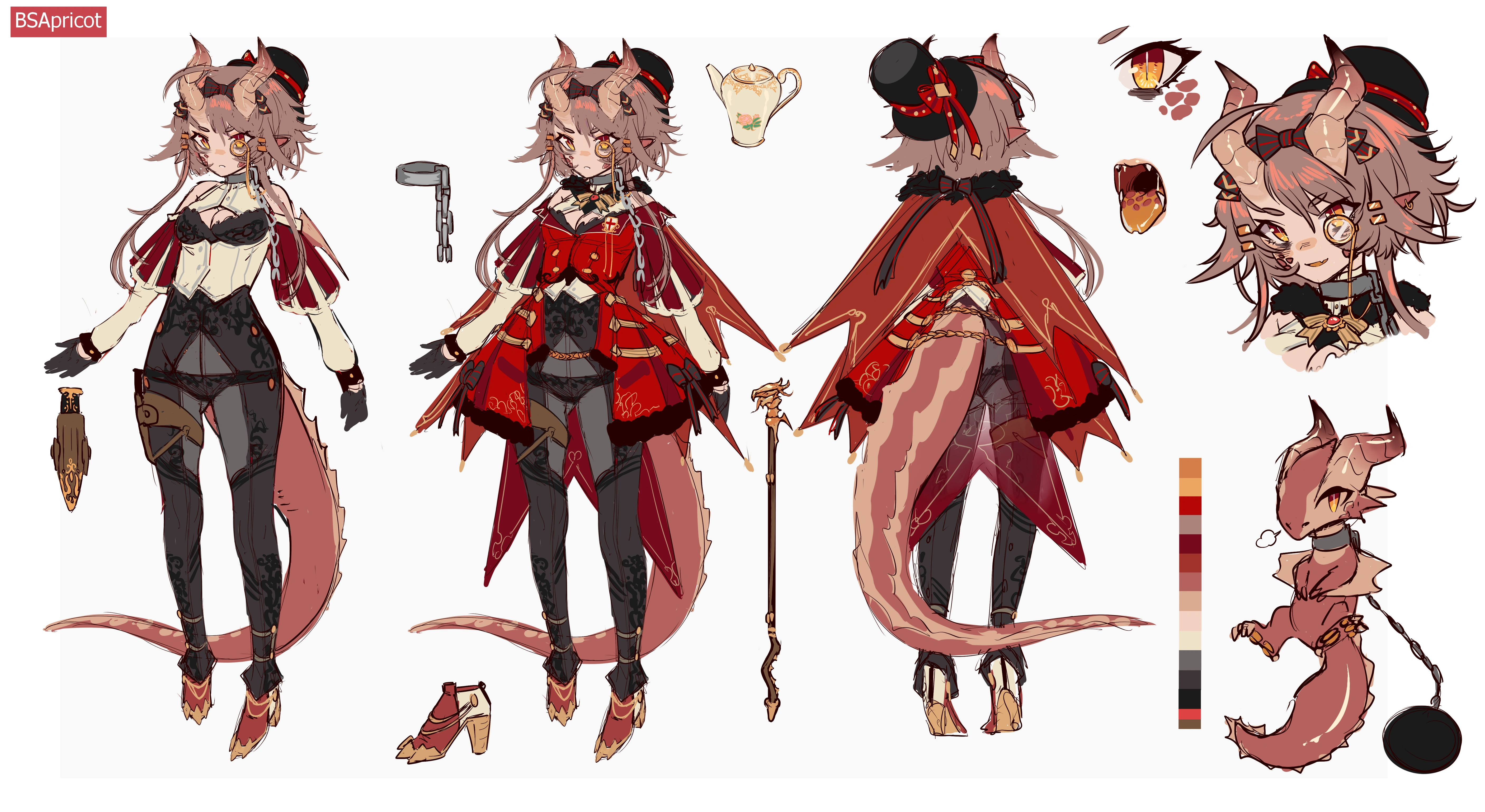Froot's original half-dragon form<br>(by Froot)