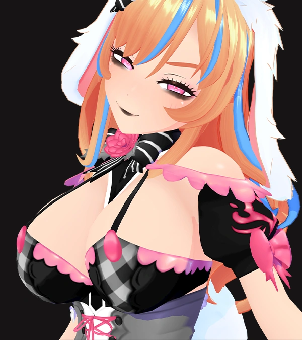 Hair Down Goth Bunny Gif