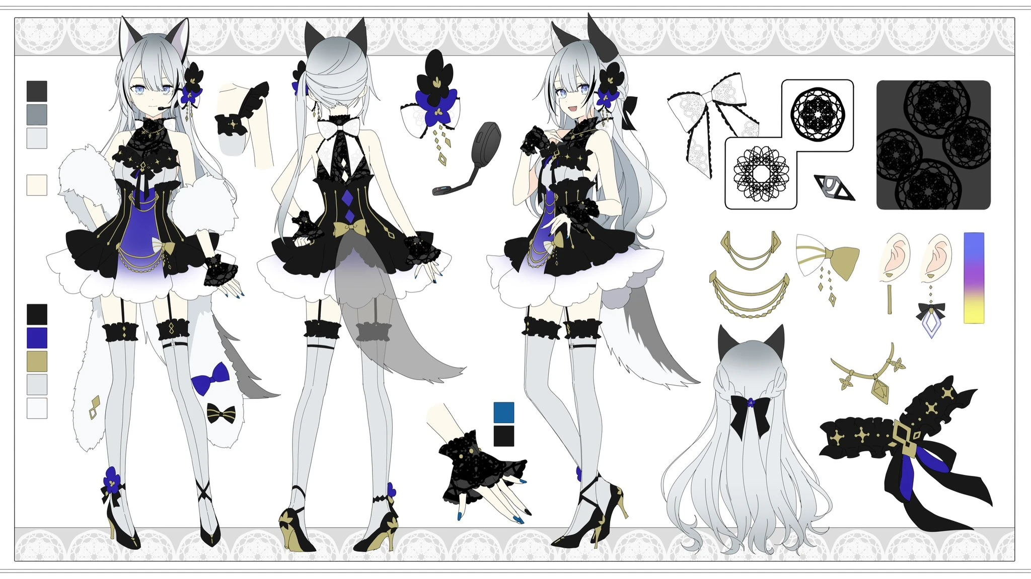 Fourth outfit reference sheet