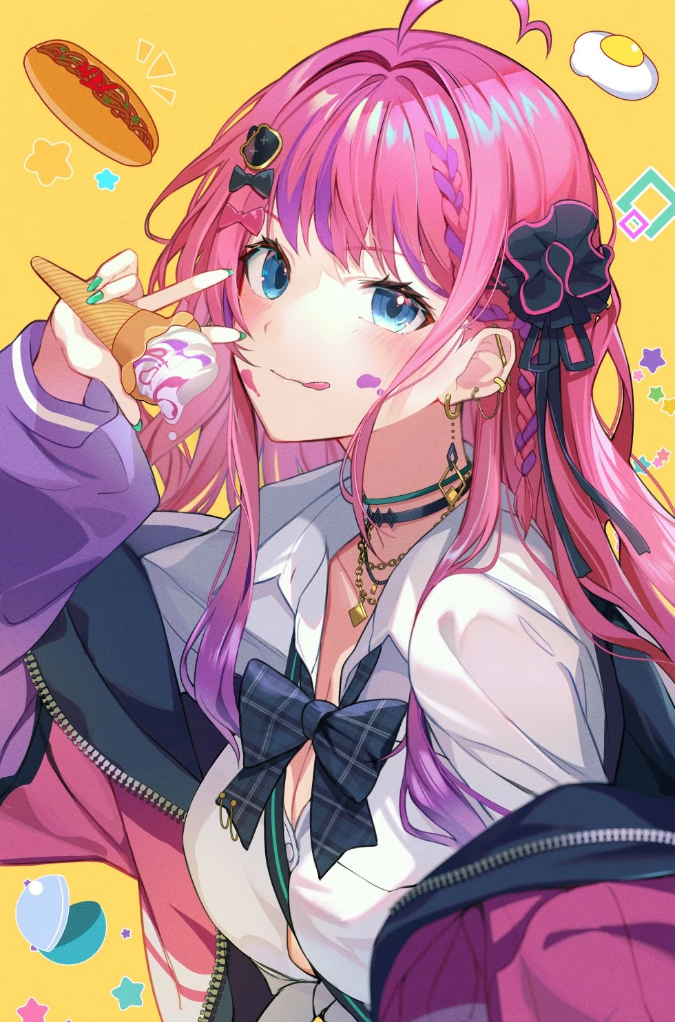 Gal-Style School Uniform Illustration by ASG