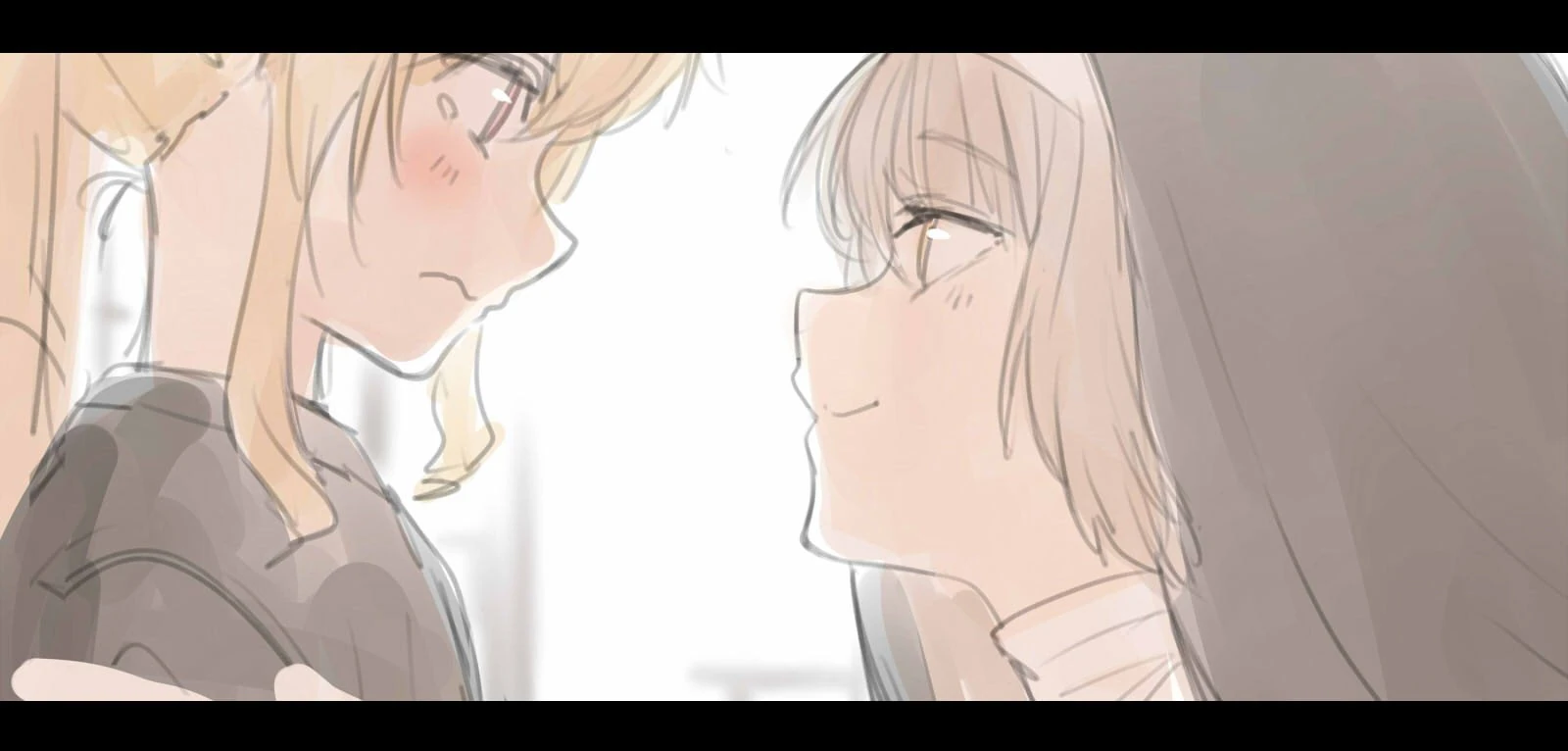 Sister Claire and Takamiya Rion<br>by Issiki