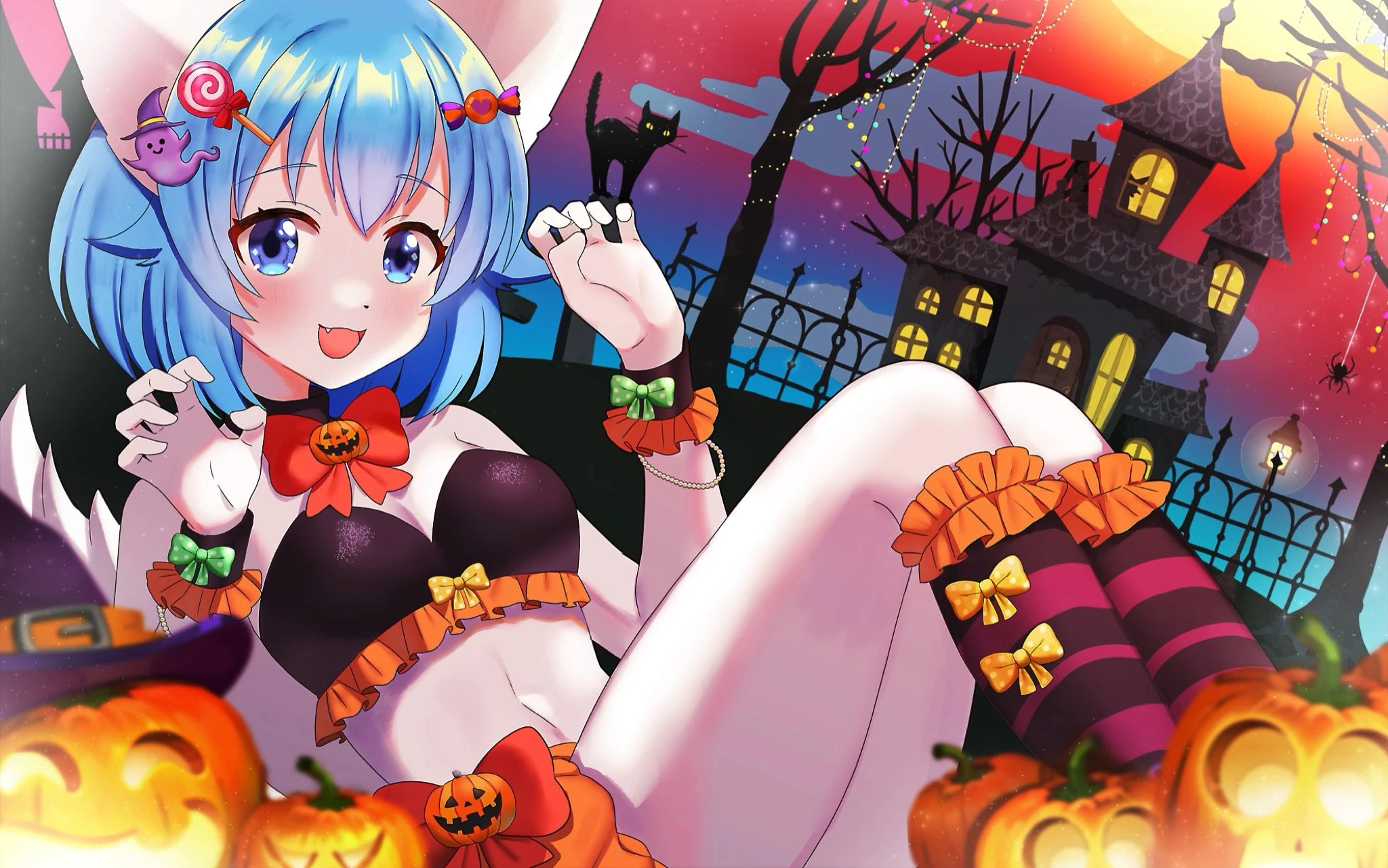 Halloween Wolfychu by Sw_taco