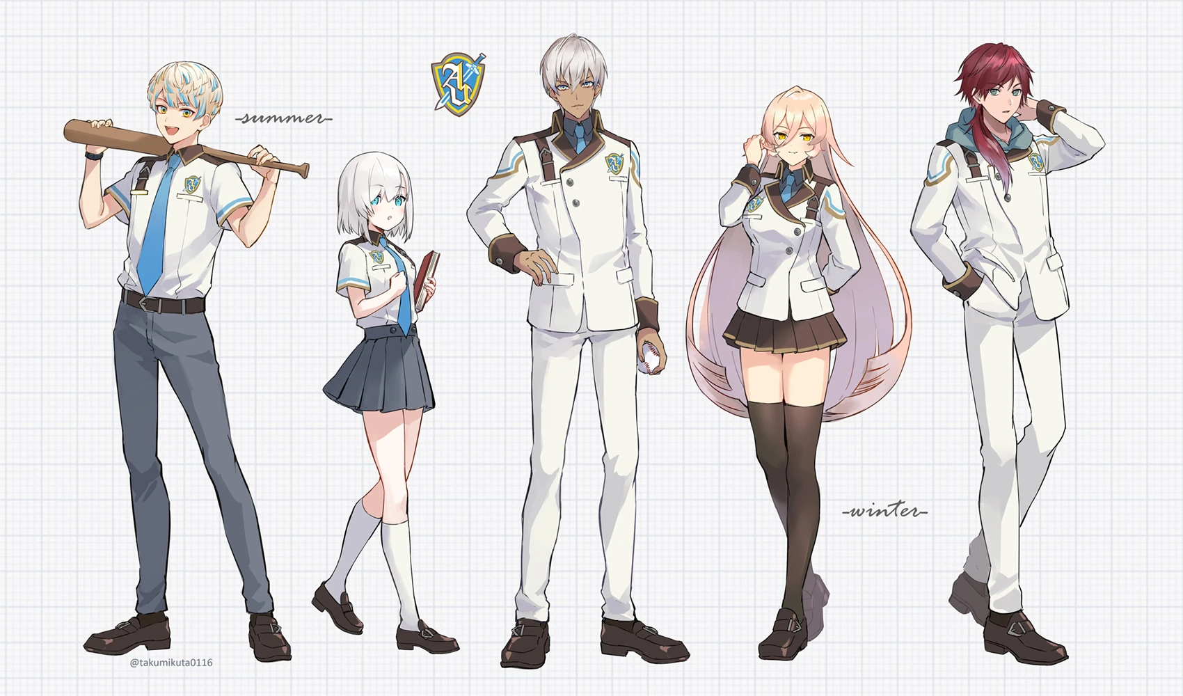 Hero Academy NIJISANJI Koshien 2024 Uniform Designs<br>by TAKUMI