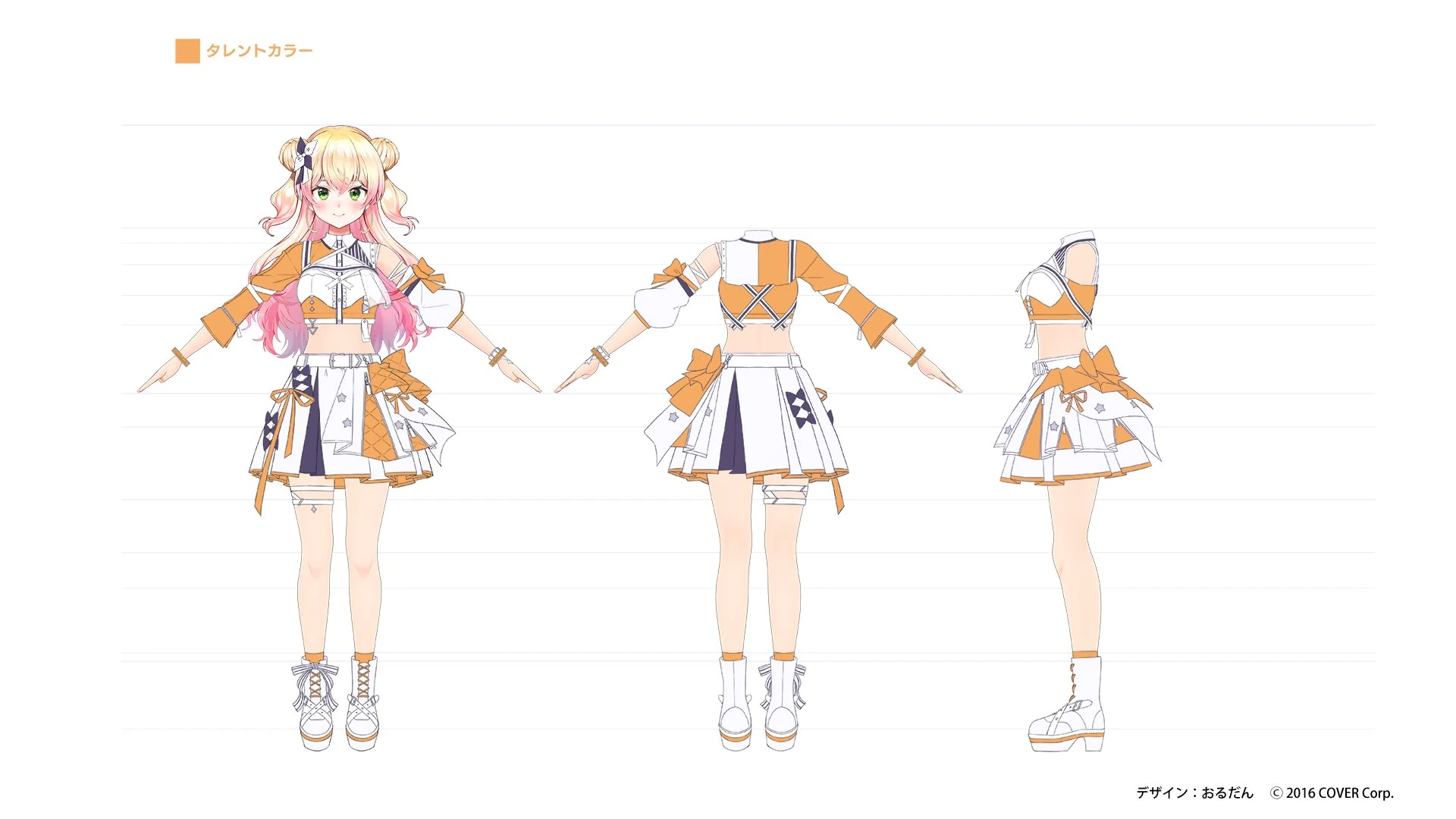 hololive 6th fes. Color Rise Harmony 3D Idol Costume Concept Illustration by Ordan