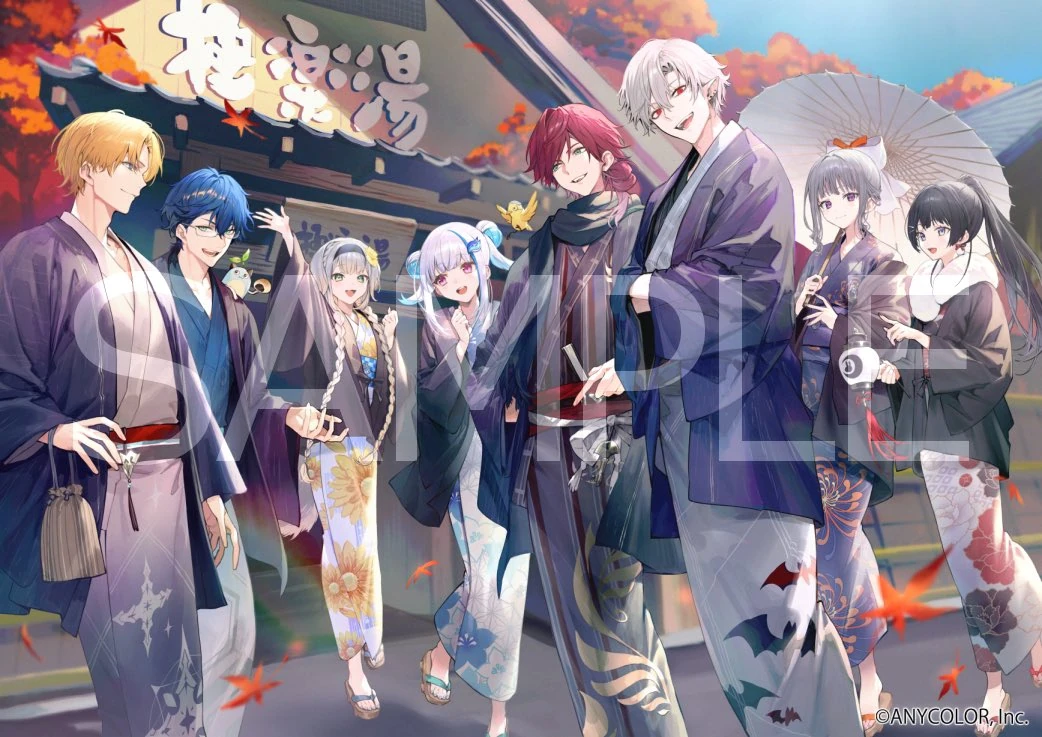 NIJISANJI x Raku Spa Illustration by Bukurote