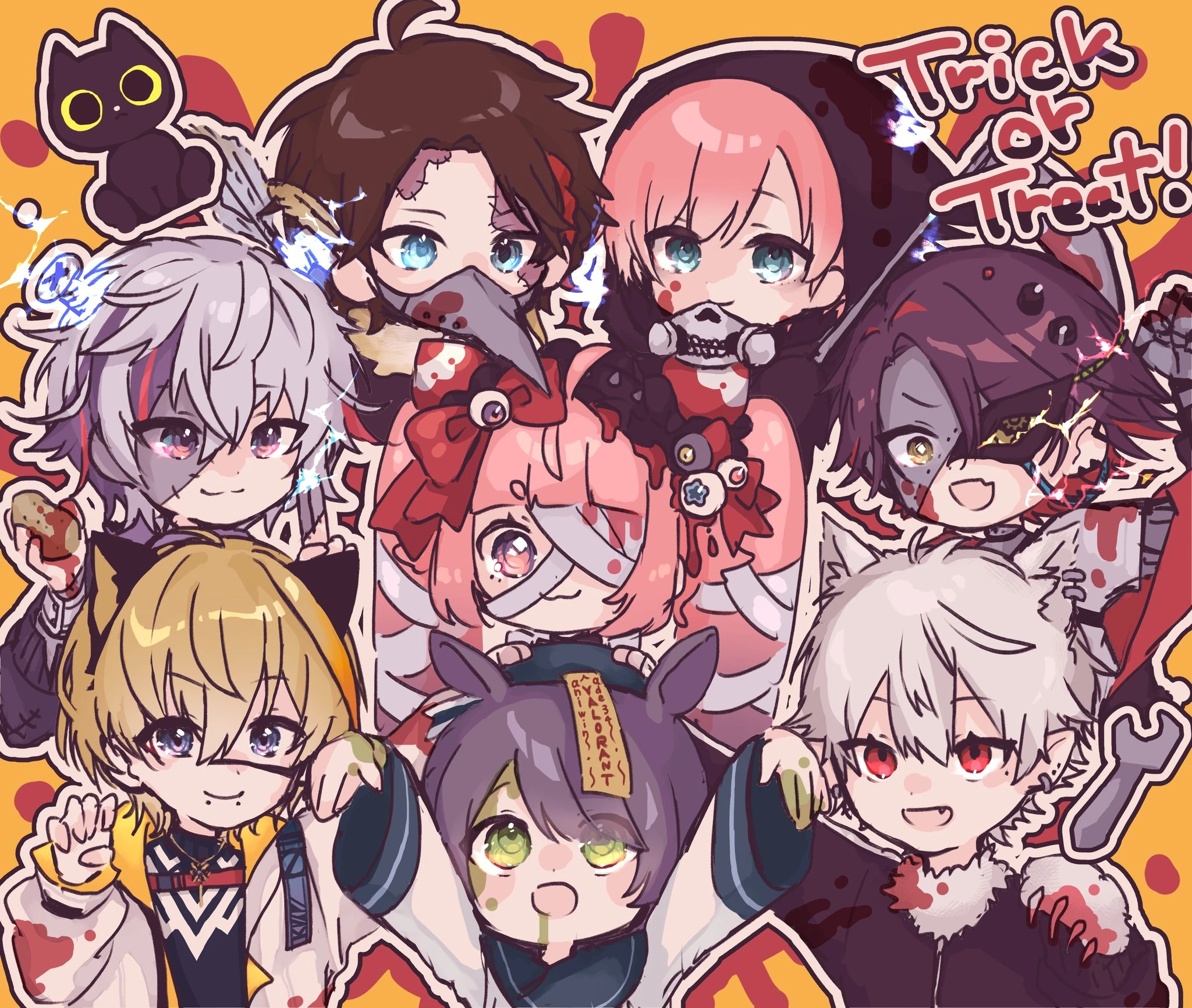 Onii-chan to Issho! and AdeSanji Halloween Illustration<br>by Ushimi Ichigo