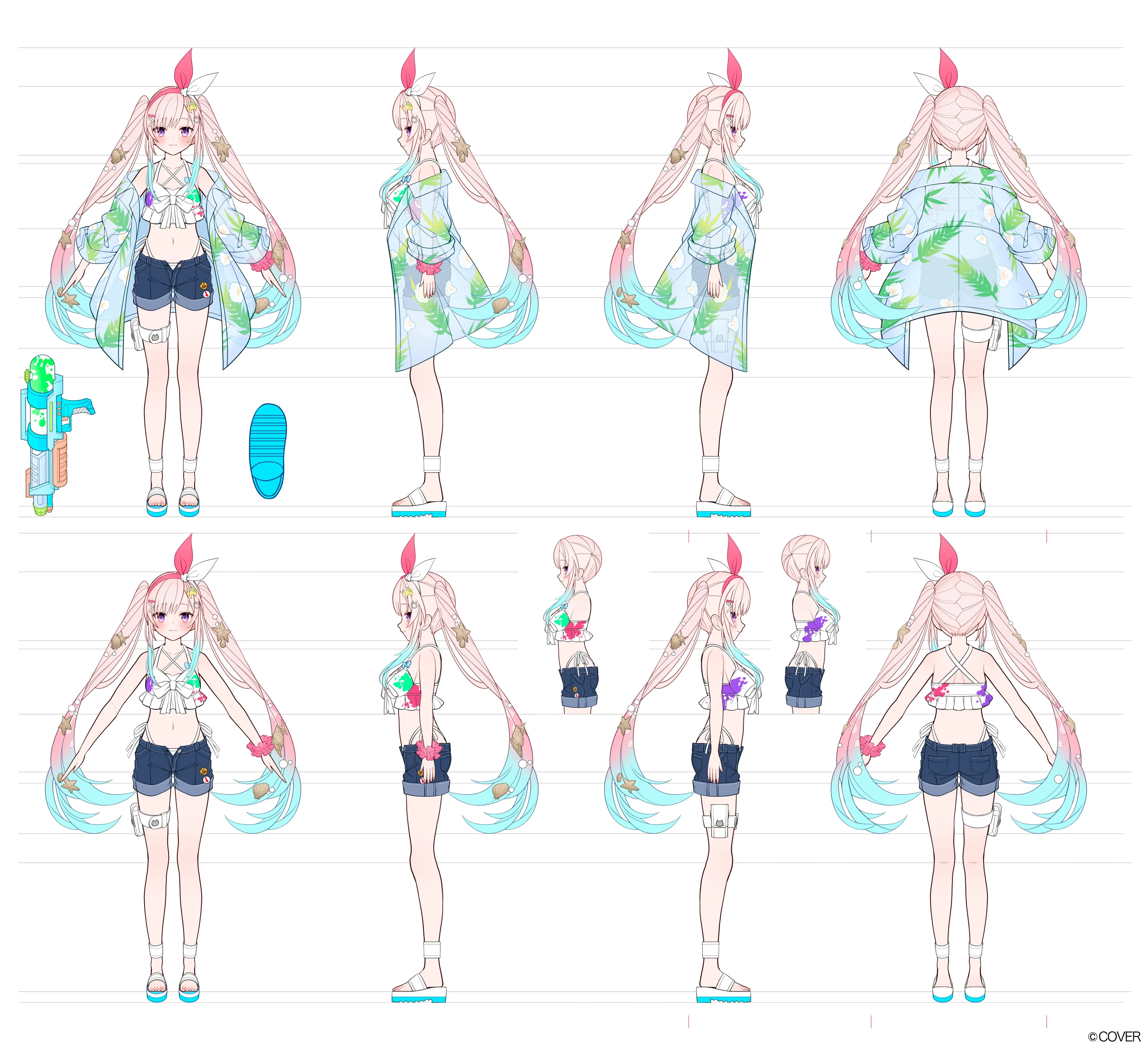 holonatsu Paradise Costume Reference Sheet