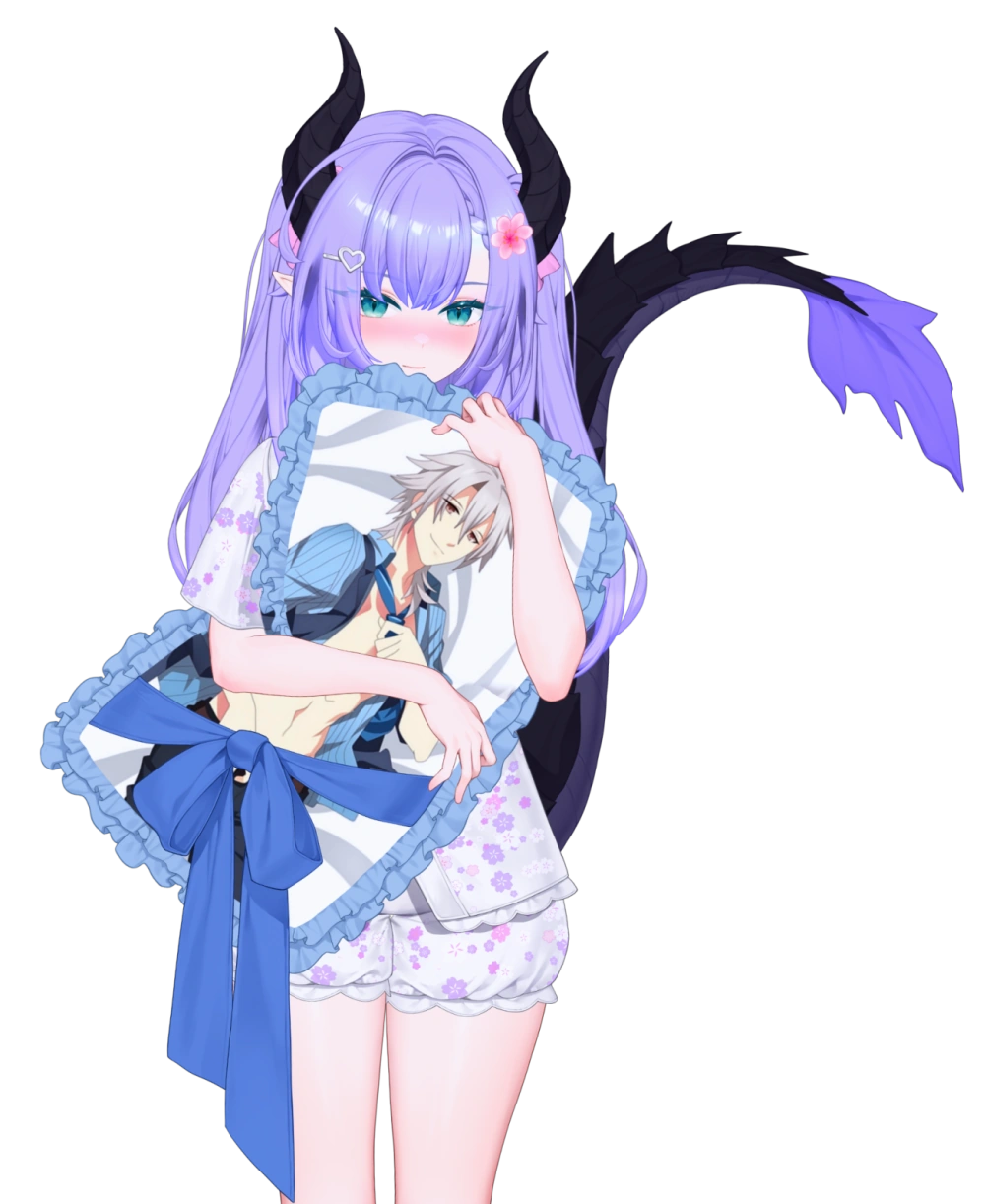 Pajama Outfit with Crow Armbrust pillow Model by Akizone & Meezie