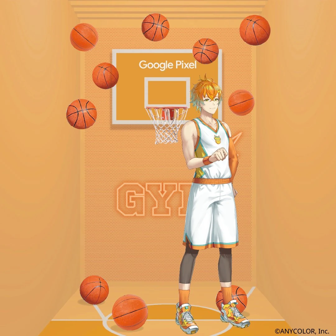 Nijisanji x Google Pixel Colour Magic Studio Collab Usami illustration