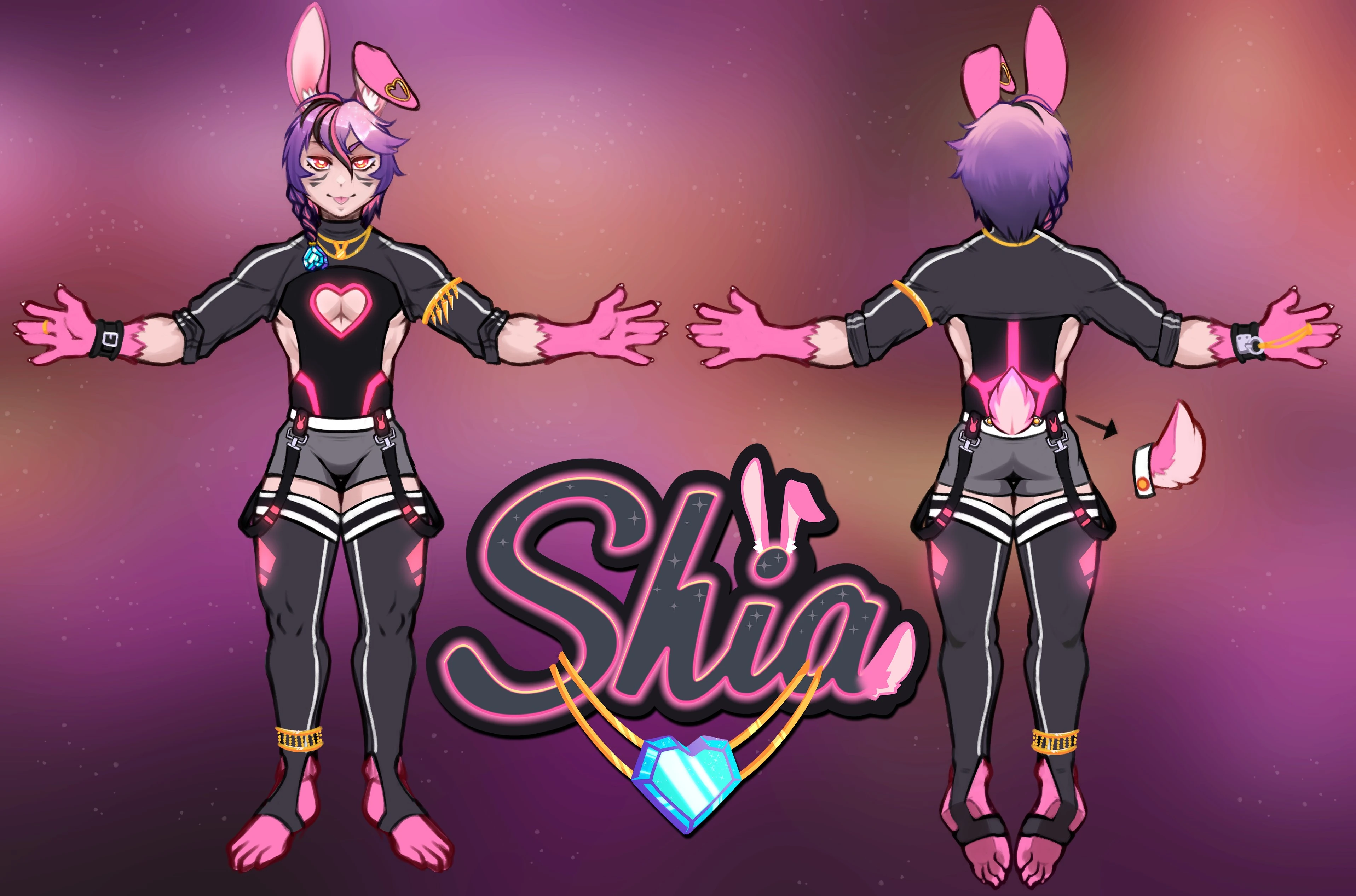 Shia's first Full Body Reference illustrated by BuffPup