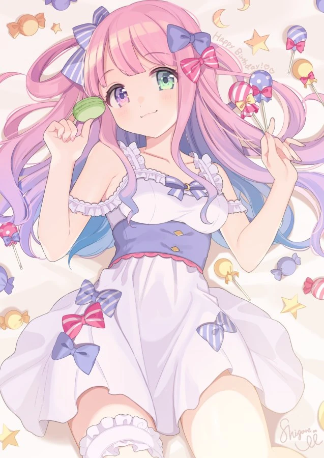 Himemori Luna's 2020 Birthday Merch Illustration