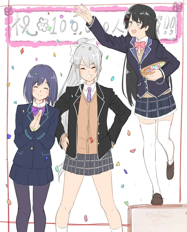 JK-gumi 100,000 Subscribers Illustration<br>by Issiki
